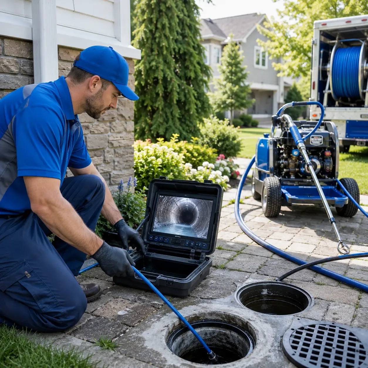 Outdoor drain cleaning professionals serving Fishers Island, NY